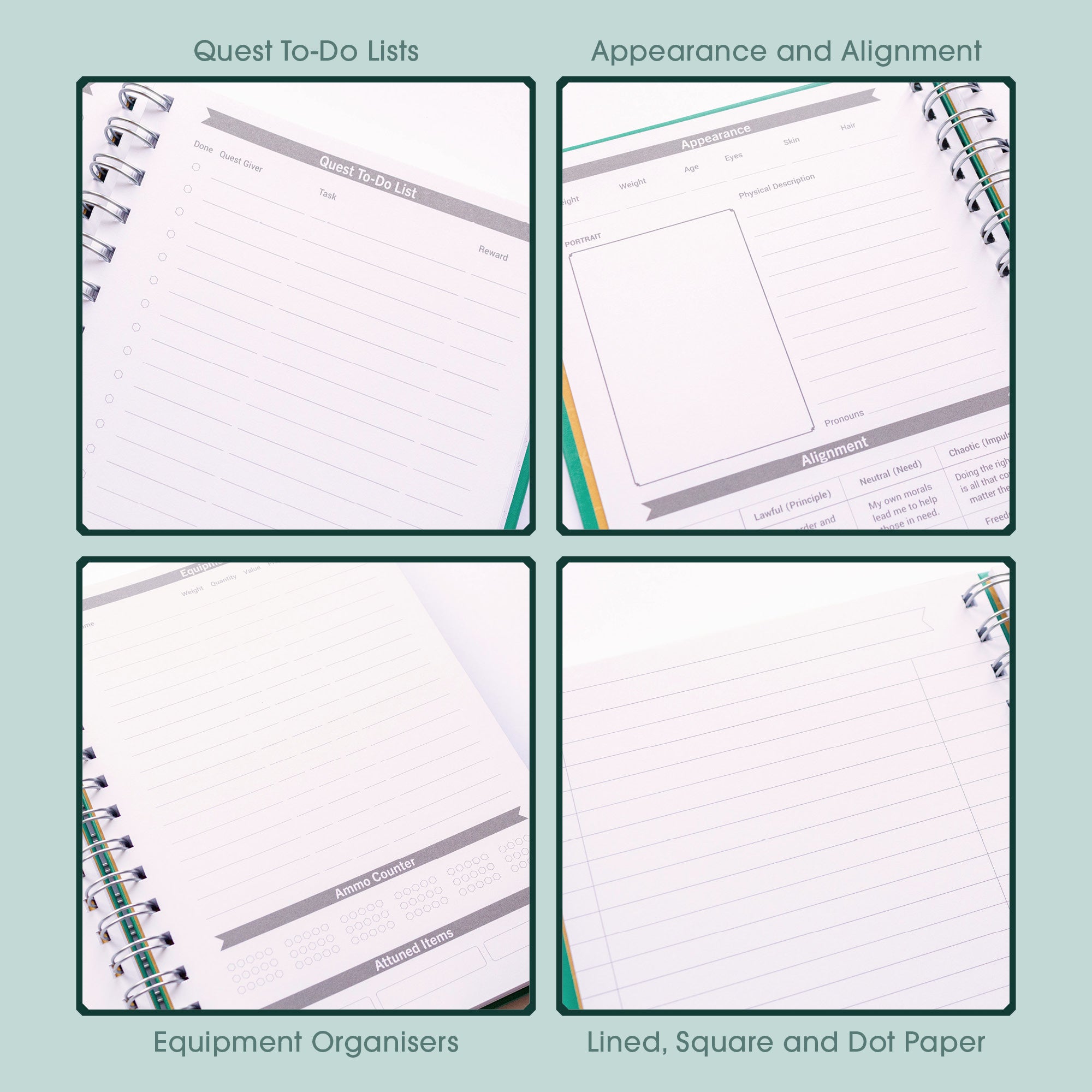 DnD Character Quest Notebook