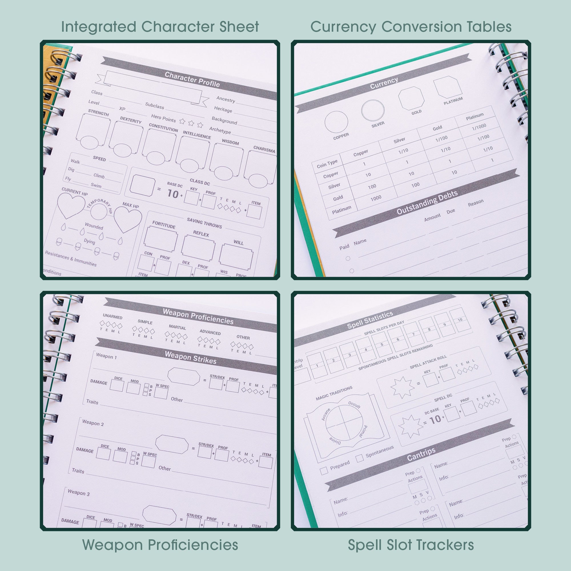 Pathfinder Character Quest Notebook