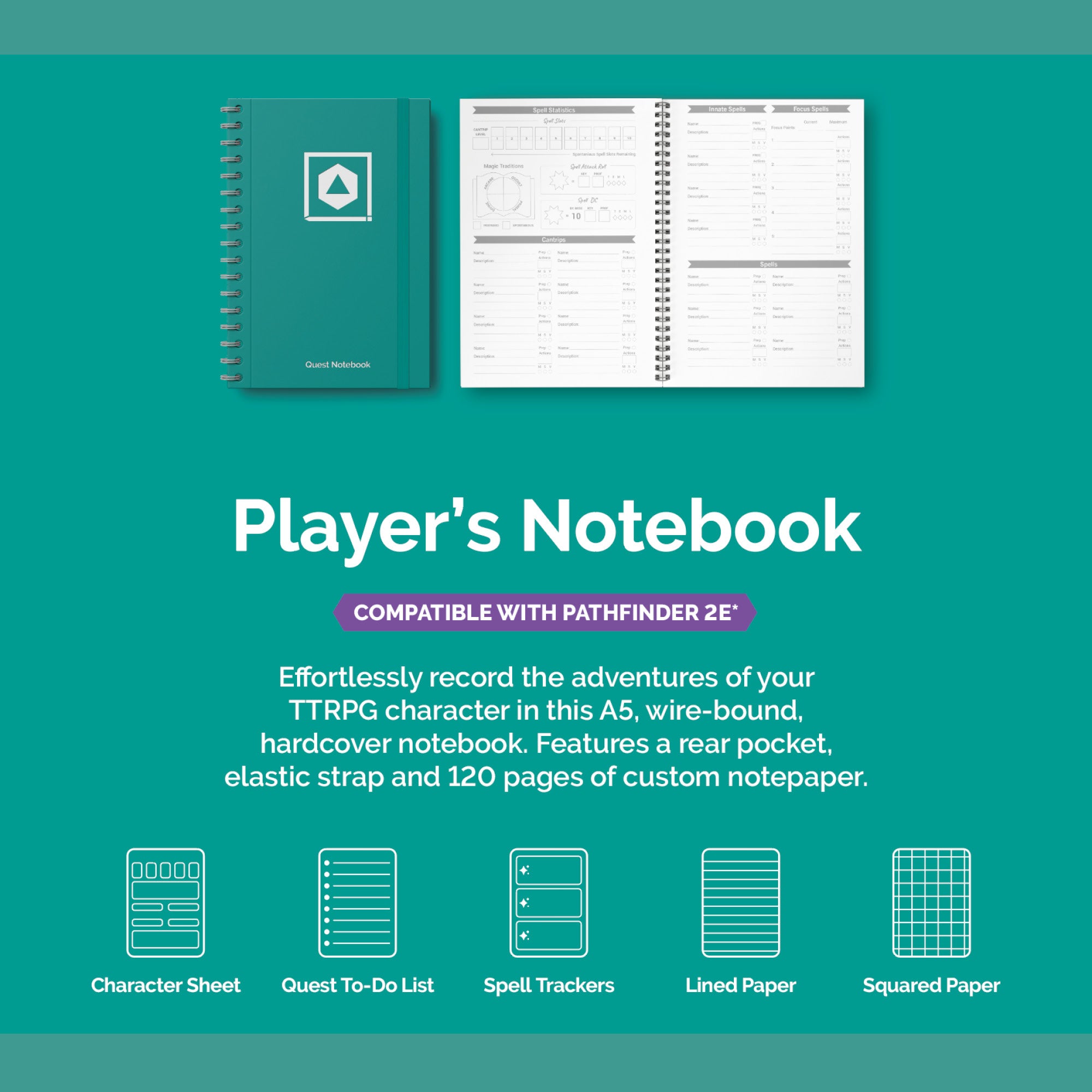 Pathfinder Character Quest Notebook