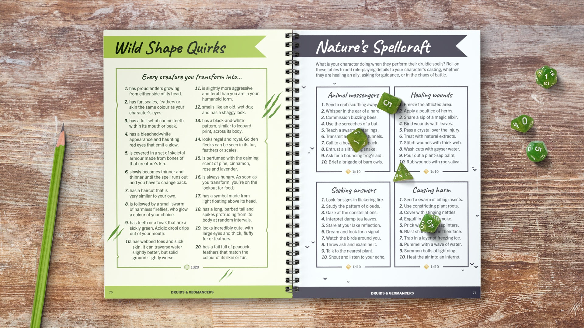 These random table collections are perfect for GMs who want to add memorable details to their NPCs, or players looking to build a unique playable character.