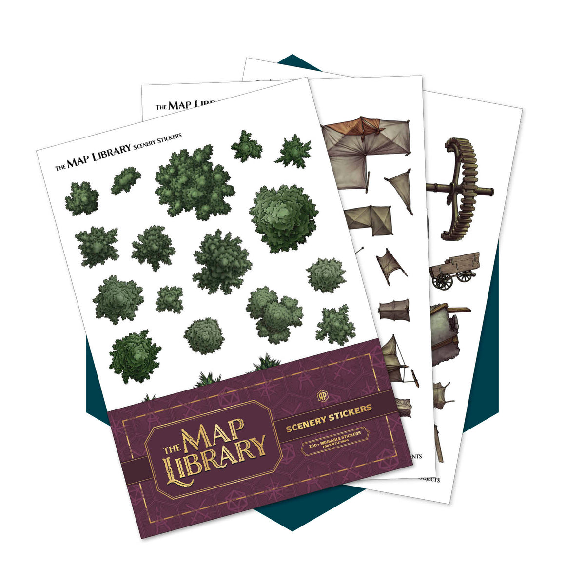 The Map Library: Scenery Stickers